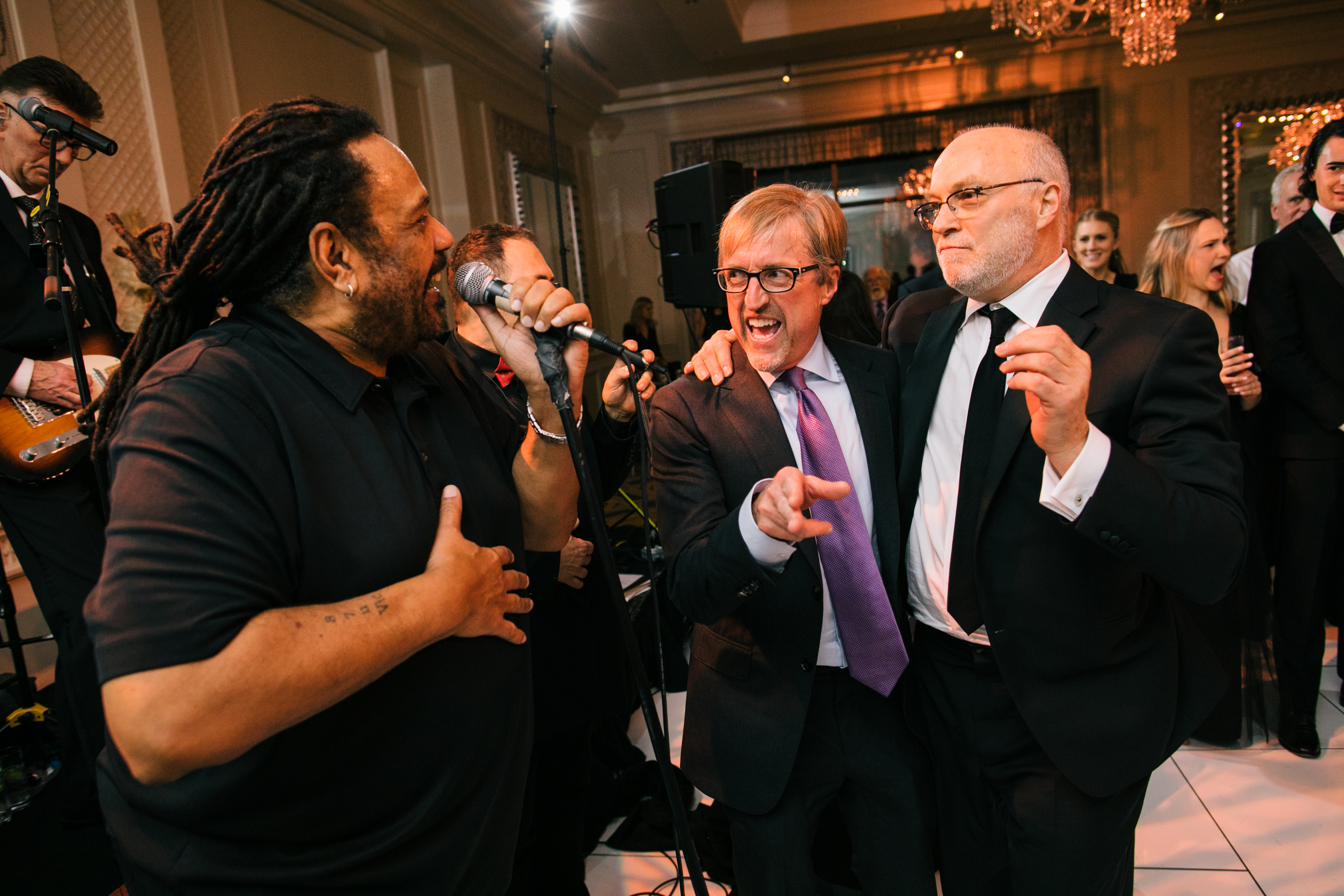 The Marsels performing live at a wedding
